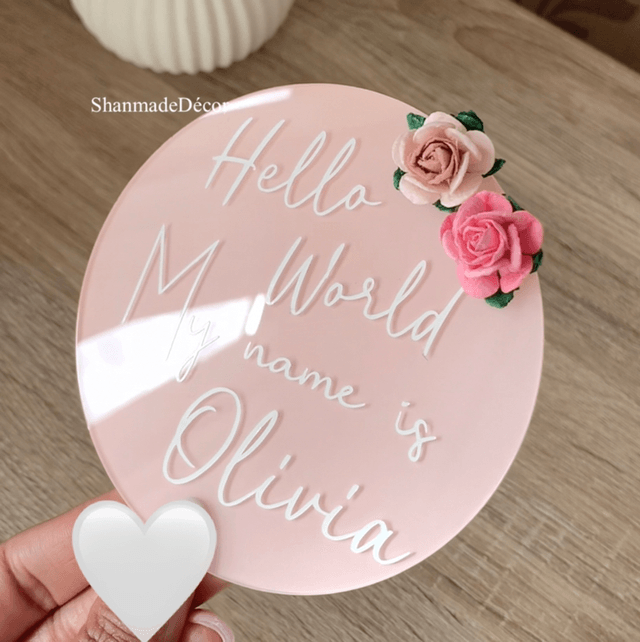 Hello World Newborn Keepsake