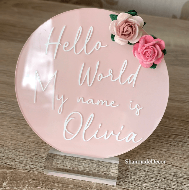 Hello World Newborn Keepsake