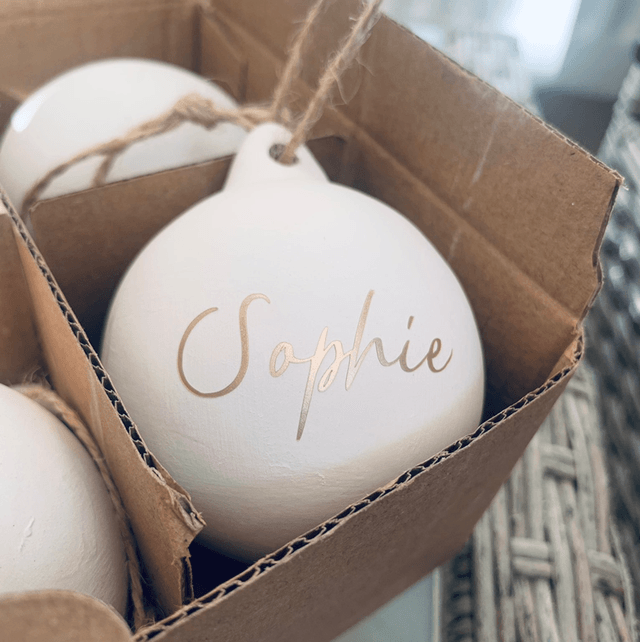 Personalised Ceramic Bauble