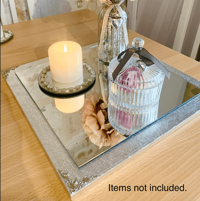 Ornate Mirror Decorative Tray