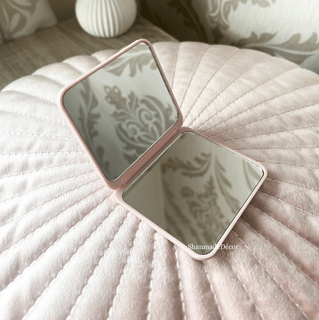 Pink Rhinestone Pocket Mirror