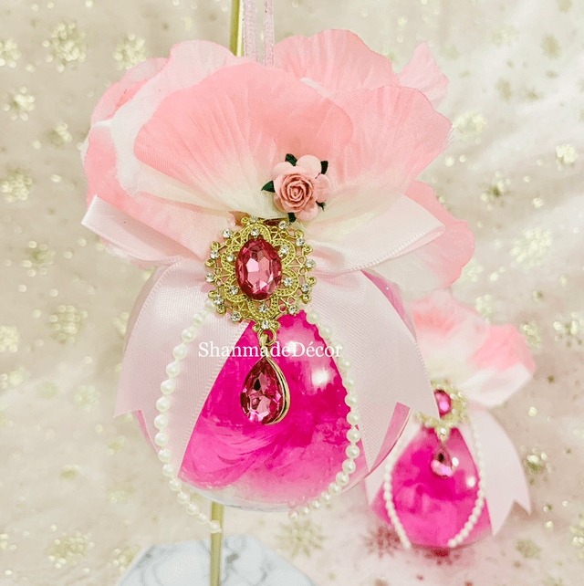 Pink Passion Christmas Bauble Ornament Keepsake 