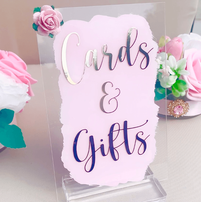 Cards &amp; Gifts Acrylic Sign